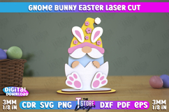Gnome Bunny Easter |Easter Bunny | Easter Design| Home Décor Product Image 1
