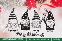 Christmas Svg, Merry Christmas Gnome Svvg Dsign, Gnome Svg Product Image 1