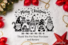 Christmas Svg Christmas Gnomes Svg Merry Christmas Gnome Svg Product Image 13