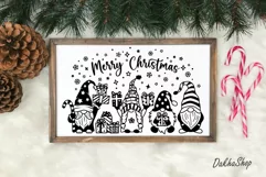 Christmas Svg Christmas Gnomes Svg Merry Christmas Gnome Svg Product Image 4