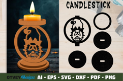 Gnome Christmas Candlestick Lasercut BUNDLES 12 DESIGNS Product Image 11