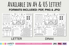 Kids Christmas dinner table mat