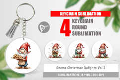 Gnome Christmas Delights Keychain Product Image 1