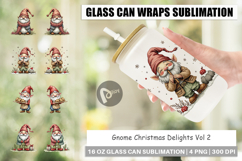 Gnome Christmas Delights Glass Can Product Image 1