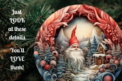 Christmas Gnome Sublimation PNG / 3D Gnome Ornament Bundle Product Image 3