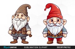 Gnome Sublimation PNG Clipart Product Image 1