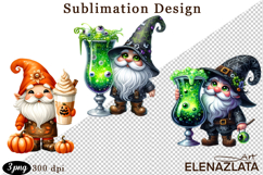 Gnome, Happy Halloween Clipart watercolor clipart Product Image 1