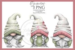 Pastel Gnomes Clipart Png - Hand Drawn Product Image 1