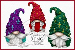 Fluer-De-Lis Gnomes | Gnome Clipart PNG Product Image 1