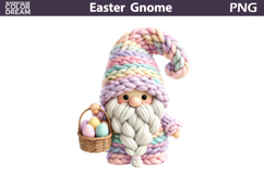 Easter Gnome PNG Clipart | Pastel Spring Sublimation Product Image 1
