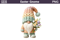 Easter Gnome PNG Clipart | Pastel Spring Sublimation Product Image 1