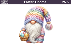 Easter Gnome PNG Clipart | Pastel Spring Sublimation Product Image 1