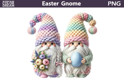 Easter Gnome Duo PNG | Pastel Spring Sublimation Product Image 1