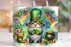 St Patrick&#039;s Day Gnomes Tumbler Wrap, Gnomes Tumbler, Lucky Product Image 1
