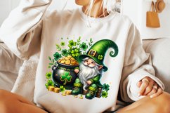 St Patrick&#039;s Day Gnome PNG, Lucky Day PNG, Shamrock PNG Product Image 2