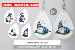 Gnome Denim Adventures Earring Product Image 1