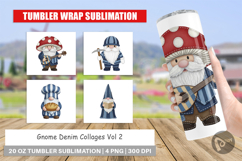 Gnome Denim Adventures Tumbler Product Image 1