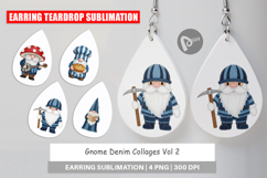 Gnome Denim Adventures Earring Product Image 1
