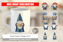 Gnome Denim Adventures Mug Wrap Product Image 1