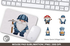 Gnome Denim Adventures Mouse Pad Product Image 1
