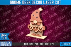 Gnome Desk Decor | Decorative Gnome Laser Cut Design | CNC Product Image 1