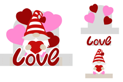 Valentine Gnome SVG DIY Love Card for Cricut Laser Product Image 3