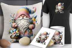 Easter Gnome| Gnome with Eggs flowers| Easter sublimation Product Image 2