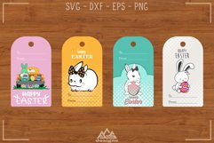 Gnome n Bunny EASTER Gift Tags Svg Design Product Image 3