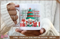 Gnome for the Holidays png, Christmas Gnome sublimation png Product Image 3