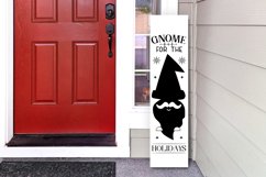 Gnome for the holidays Porch Sign SVG Product Image 2