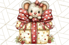 Christmas Gnomes Clipart, Festive Watercolor Art PNG Product Image 2