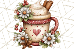 Christmas Gnomes Clipart, Festive Watercolor Art PNG Product Image 4