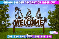 Garden Gnome Decoration | Garden Stakes | Lawn Decor | CNC Product Image 1