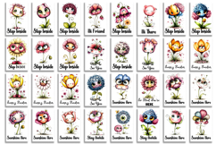 Garden greeting flag, sublimation, summer cheerful flowers Product Image 3