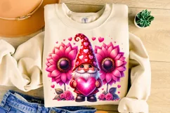 Valentines Day Gnome PNG, Valentine's Day Sublimation, Heart Product Image 3