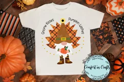 Gnome Kisses Pumpkin Wishes SVG and Sublimation Product Image 1