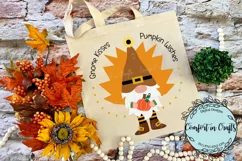 Gnome Kisses Pumpkin Wishes SVG and Sublimation Product Image 3