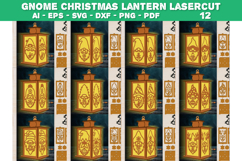 Christmas Gnome Lantern Lasercut BUNDLES 12 DESIGNS Product Image 1