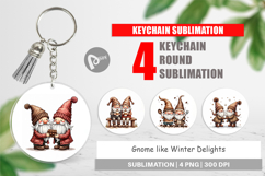 Winter Delights Gnome Keychain Product Image 1
