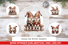 Winter Delights Gnome Wind Spinner Product Image 1