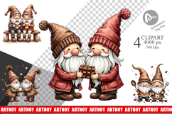 Gnome Winter Delights Clipart Product Image 1