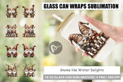 Winter Delights Gnome Glass Can Product Image 1