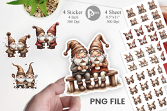Gnome Winter Delights Sticker Product Image 1
