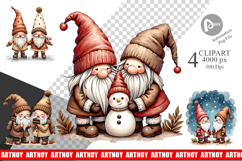 Gnome Winter Delights Clipart Product Image 1