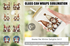 Winter Delights Gnome Glass Can Product Image 1