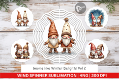 Winter Delights Gnome Wind Spinner Product Image 1