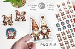 Gnome Winter Delights Sticker Product Image 1