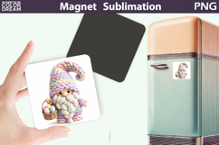 Easter Gnome Magnet Design | Gnome Spring Sublimation Product Image 1