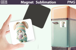 Easter Gnome Magnet Design | Gnome Spring Sublimation Product Image 1