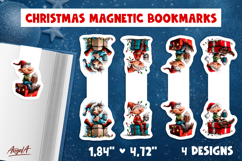 Christmas magnetic bookmarks Fairy gnome print and cut PNG Product Image 1